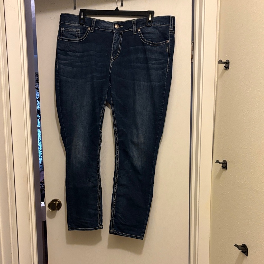 Silver Jeans Women's Deep Indigo Skinny Jeans